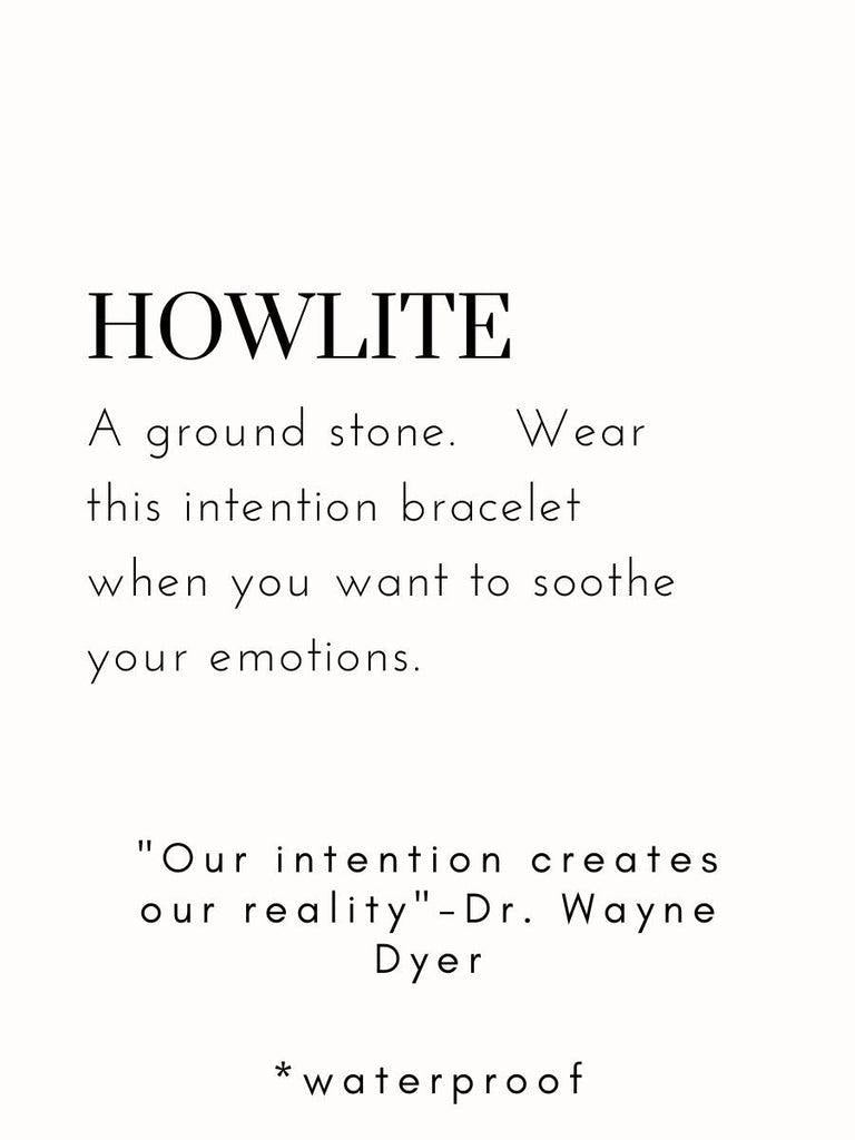 Meghan Bo Intention Bracelet Howlite- Grounding