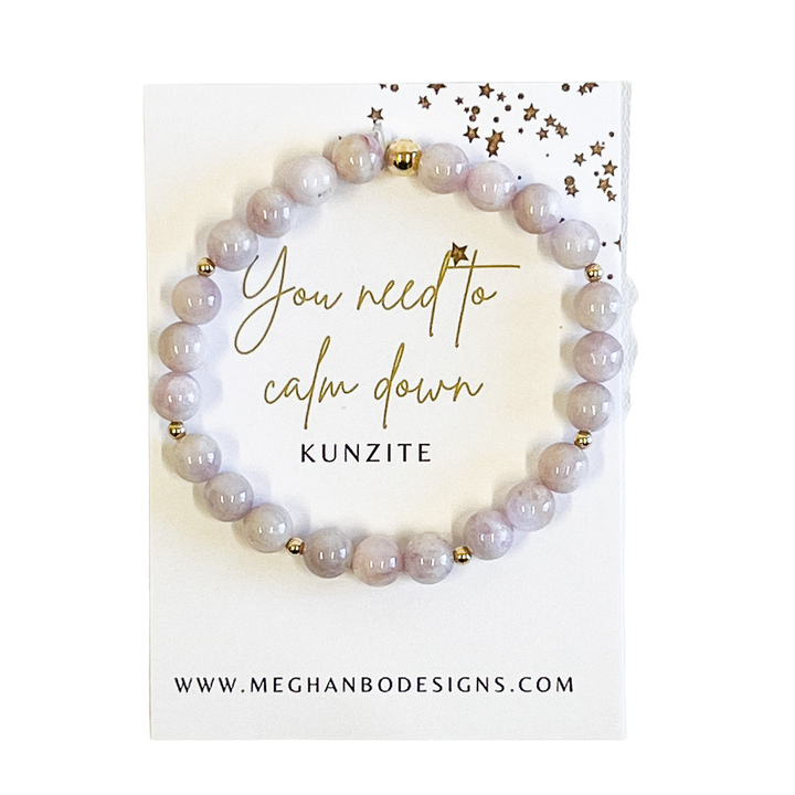 Meghan Bo Intention Bracelet Kunzite- Calming