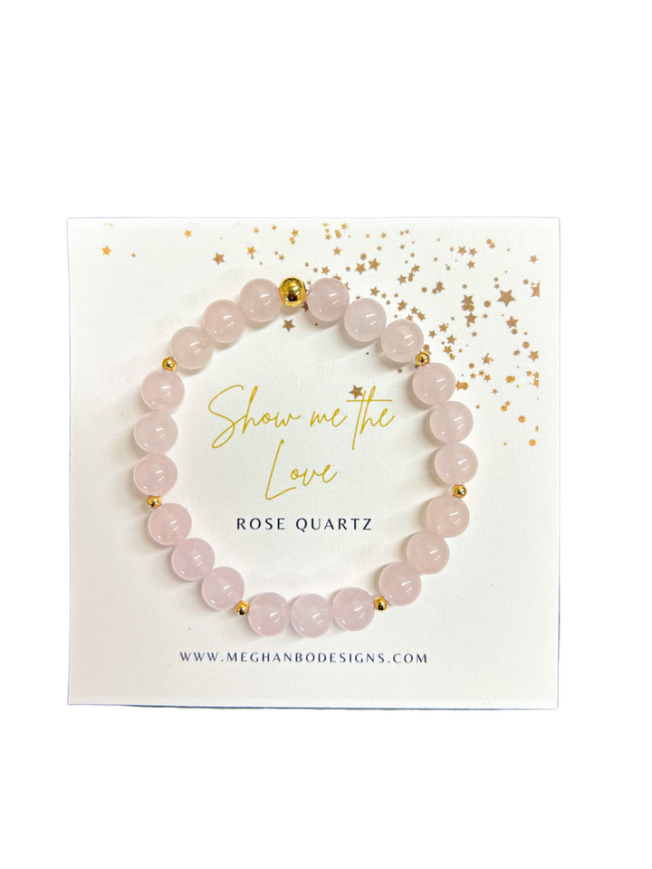 Meghan Bo Intention Bracelet Rose Quartz Unconditional Love