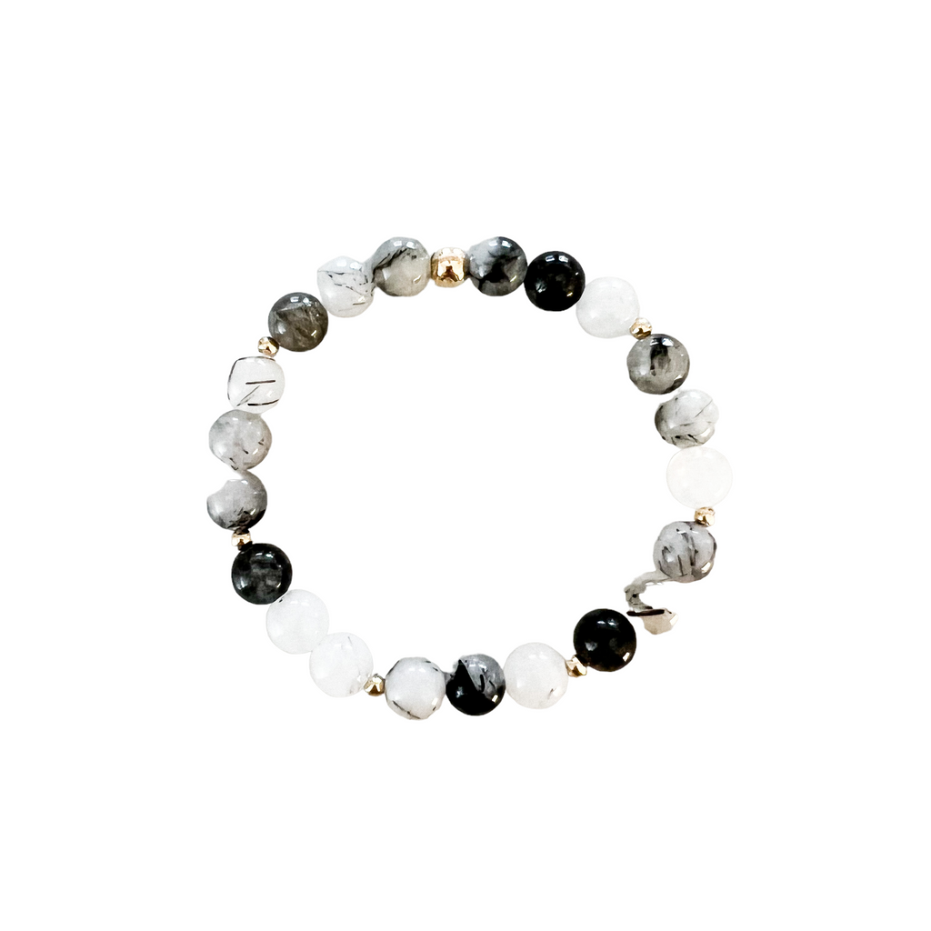 Meghan Bo Intention Bracelet Tourmalated Quartz- Positivity