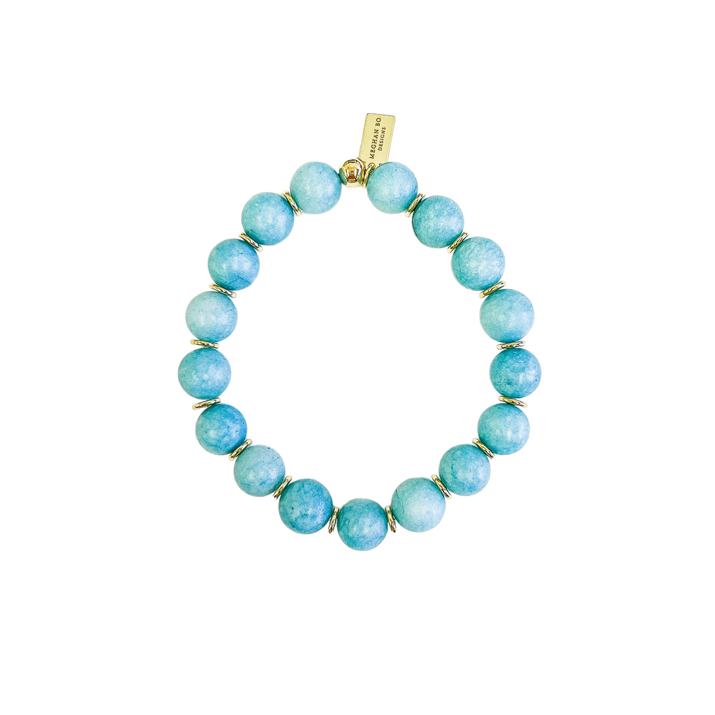 Meghan Bo Matte Apatite Jade Beaded Bracelet