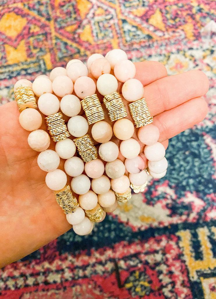 Meghan Bo Pink Opal Beaded Bracelet