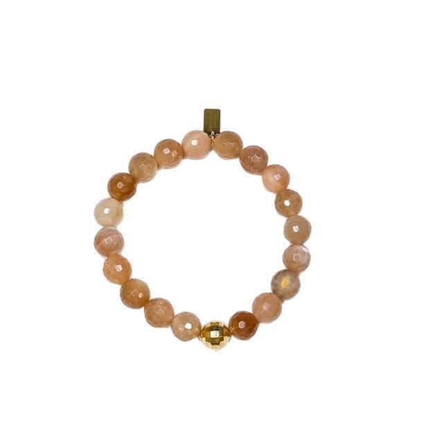 Meghan Bo Sunstone Beaded Stretch Bracelet
