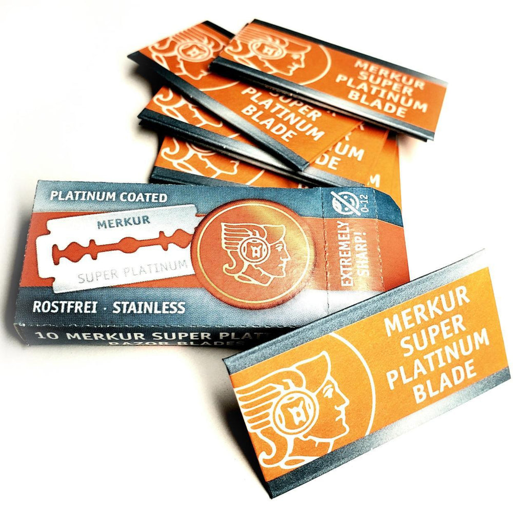 Merkur Super Platinum Double Edge Safety Razor Blades Merkur Super Platinum Double Edge Safety Razor Blades