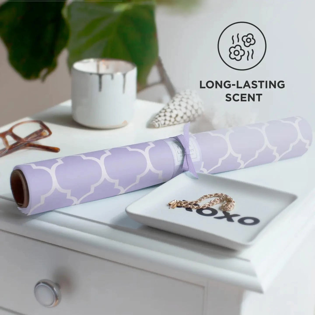 Merriton Botanical French Lavender Scented Drawer Liner Merriton Botanical French Lavender Scented Drawer Liner
