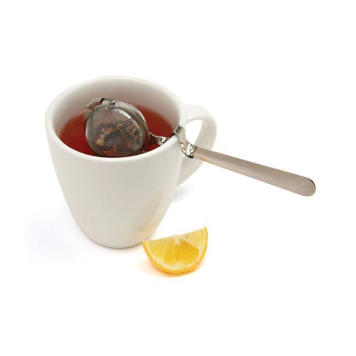 Mesh Tea Infuser Ball with Cup Rest Handle Mesh Tea Infuser Ball with Cup Rest Handle