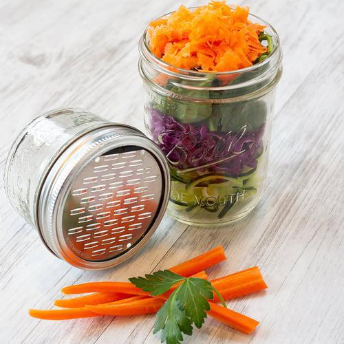 Microplane Mason Jar Lid Grater Set