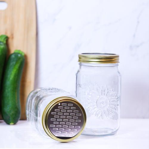 Microplane Mason Jar Lid Grater Set