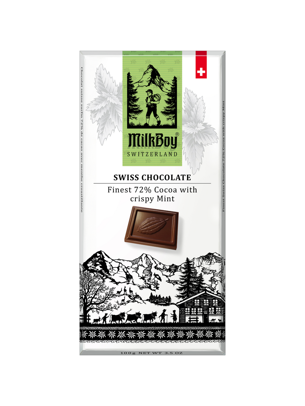 Milkboy Swiss Chocolate Alpine Milk with Refreshing Lemon & Ginger Milkboy Swiss Chocolate Alpine Milk with Refreshing Lemon & Ginger