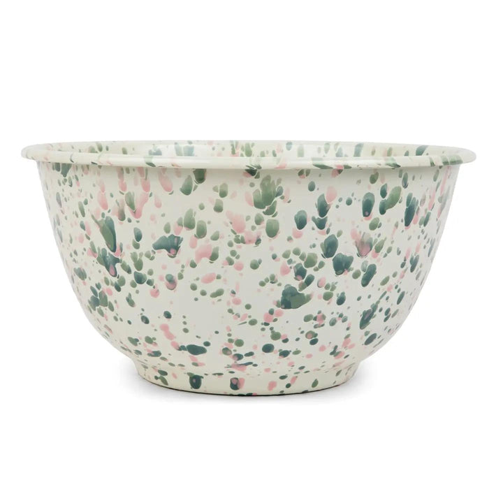 Catalina Enamelware Large Salad Bowl Mint Hibiscus Catalina Enamelware Large Salad Bowl