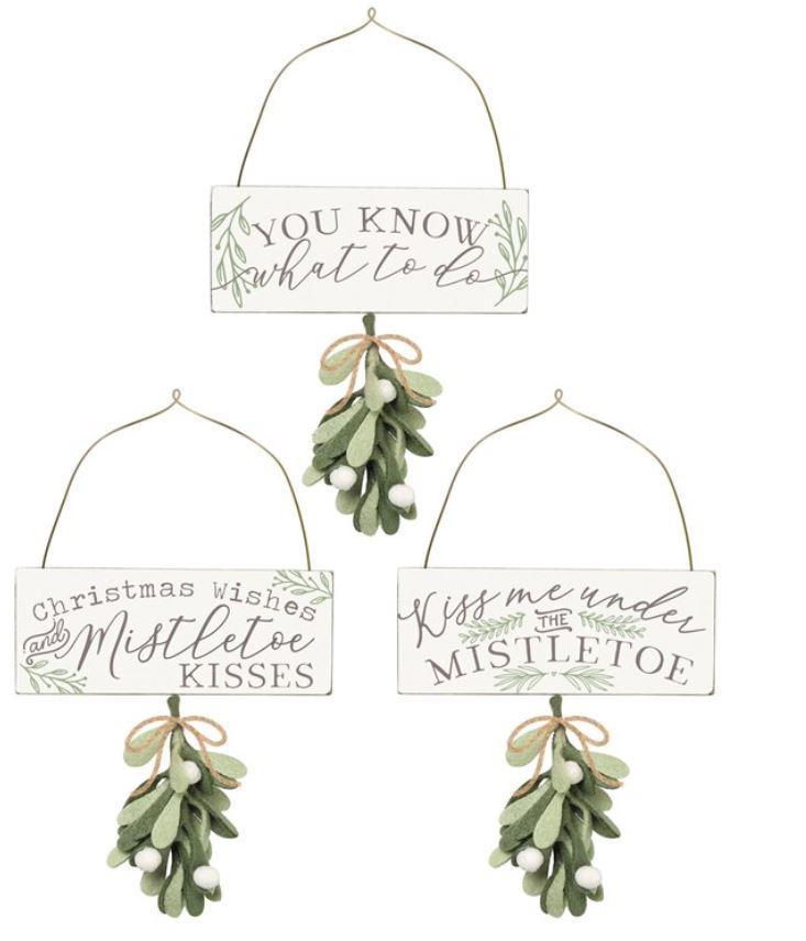 Mistletoe Christmas Ornament