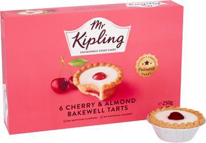 Mr. Kipling Cherry & Almond Bakewell Pies 6ct Mr. Kipling Cherry & Almond Bakewell Pies 6ct