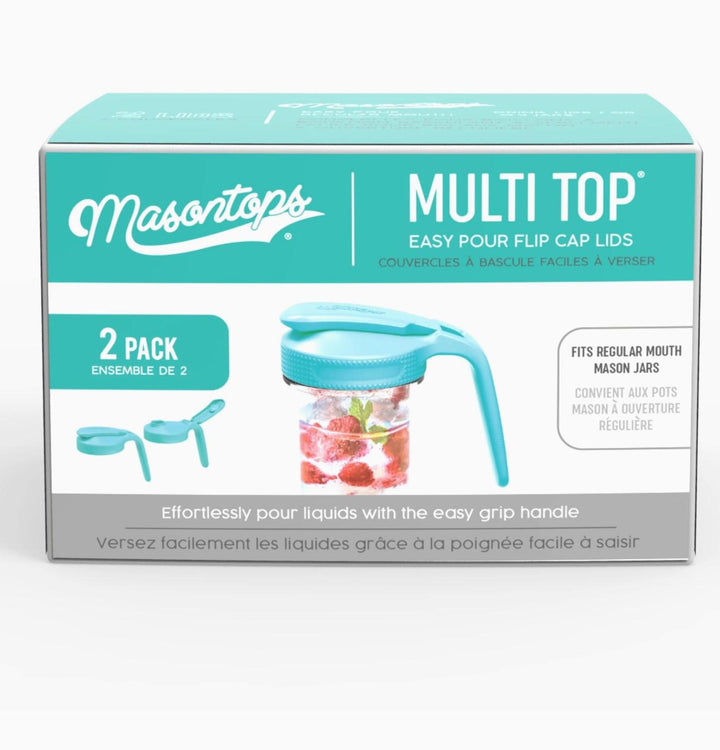 Multi Top Flip Cap Pitcher Lid with Handle, 2-Pack