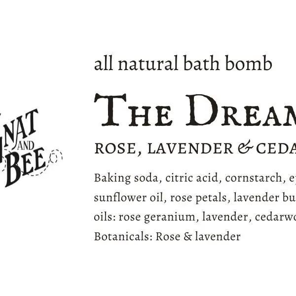Natural Bath Bomb | The Dreamer Natural Bath Bomb | The Dreamer