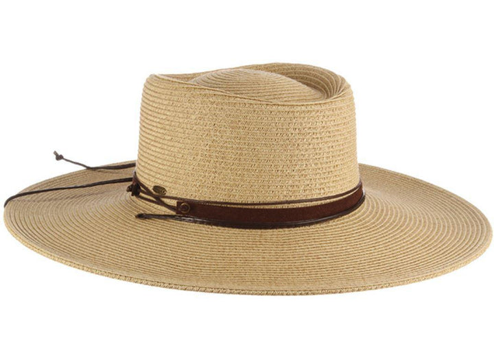 Ladies Boater Sun Hat | Bruges Natural