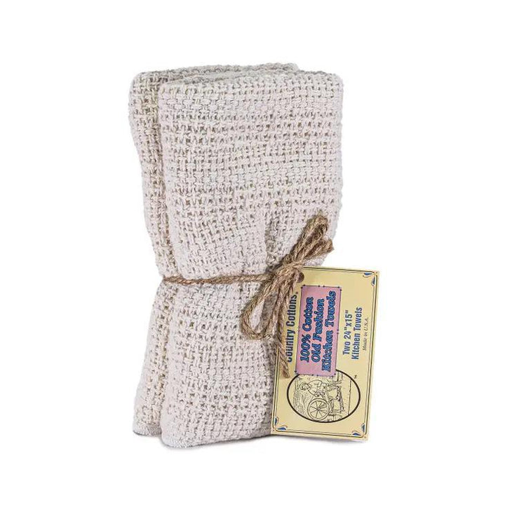 Woven Kitchen Towels 100% Cotton USA made Natural Woven Kitchen Towels 100% Cotton USA made