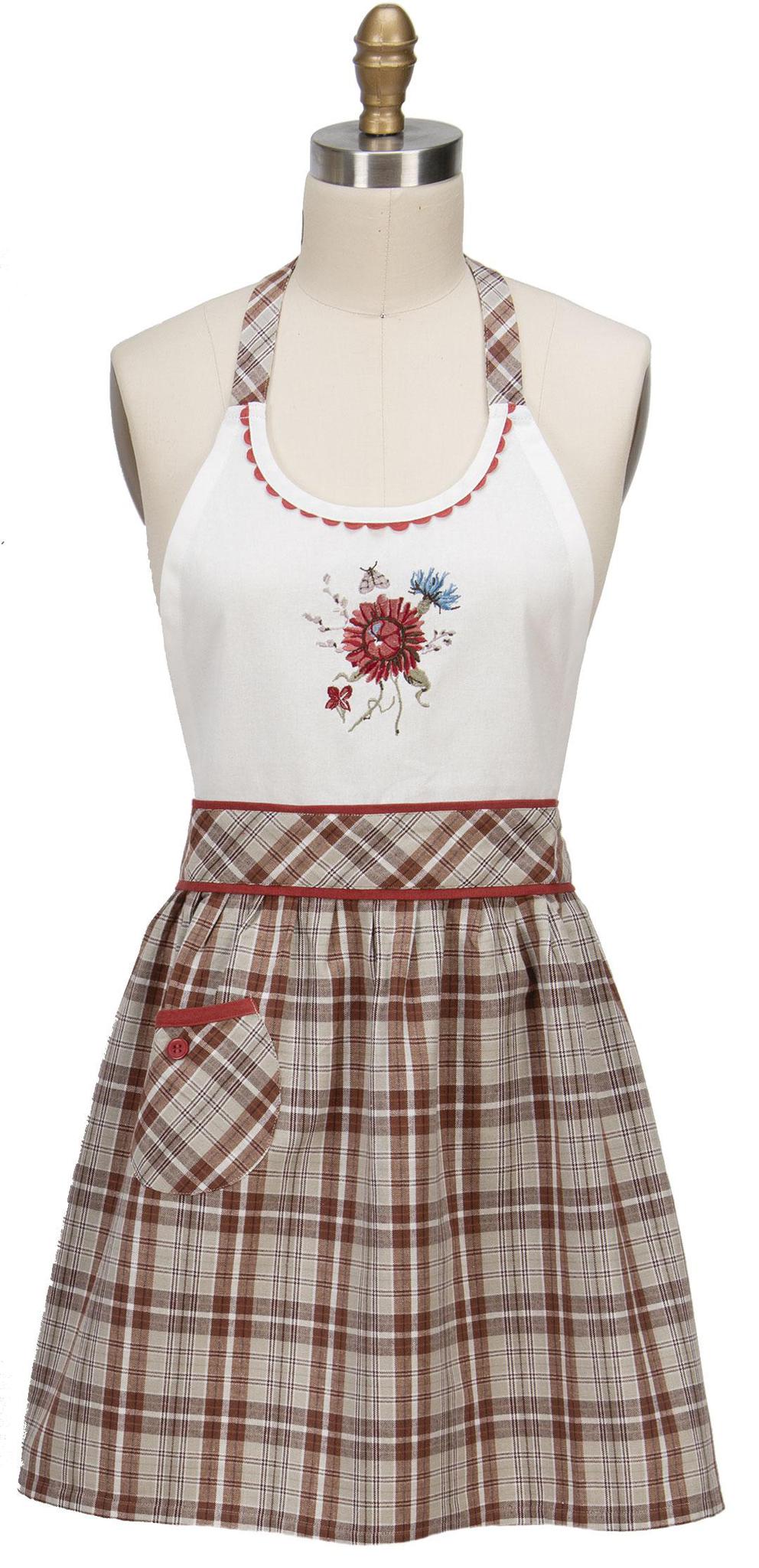 Nature's Splendor Embroidered Hostess Apron