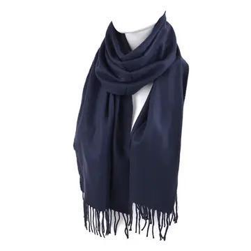 Cashmere Feel  Scarf Navy Cashmere Feel  Scarf