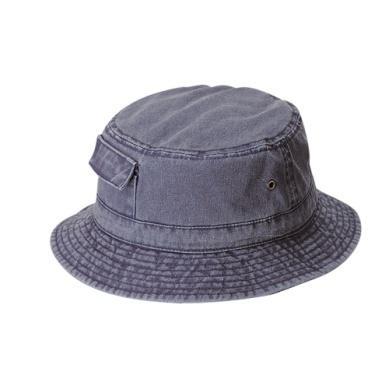 Lure Pigment Dyed Cargo Bucket Hat Navy