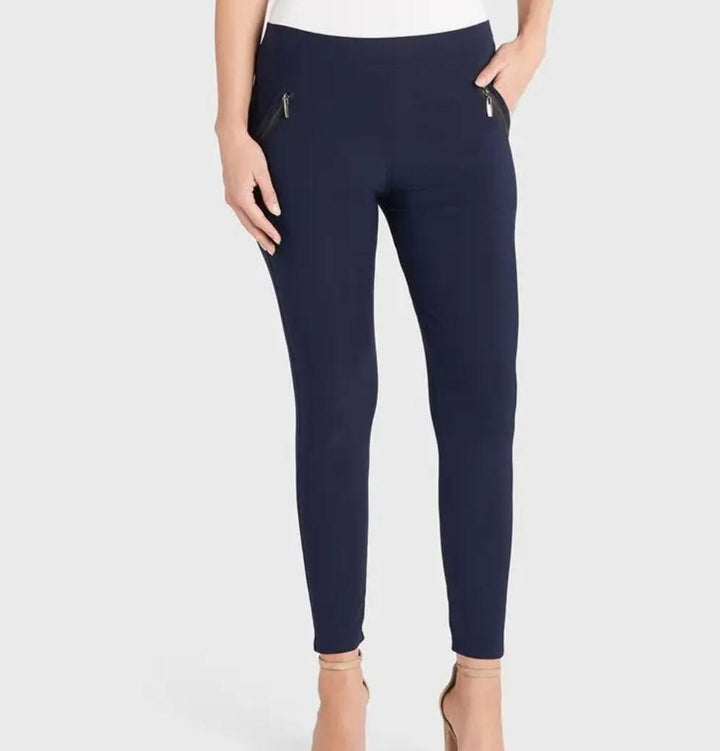 COCO + CARMEN Jasmine Zip Pocket Leggings Navy S/M