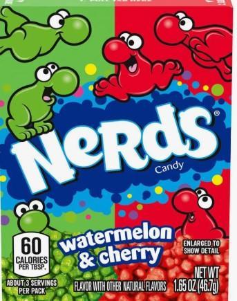 NERDS WATERMELON AND CHERRY NERDS WATERMELON AND CHERRY