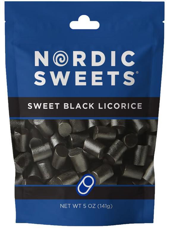 Nordic Sweets® Sweet Black Licorice Resealable Pouch Nordic Sweets® Sweet Black Licorice Resealable Pouch