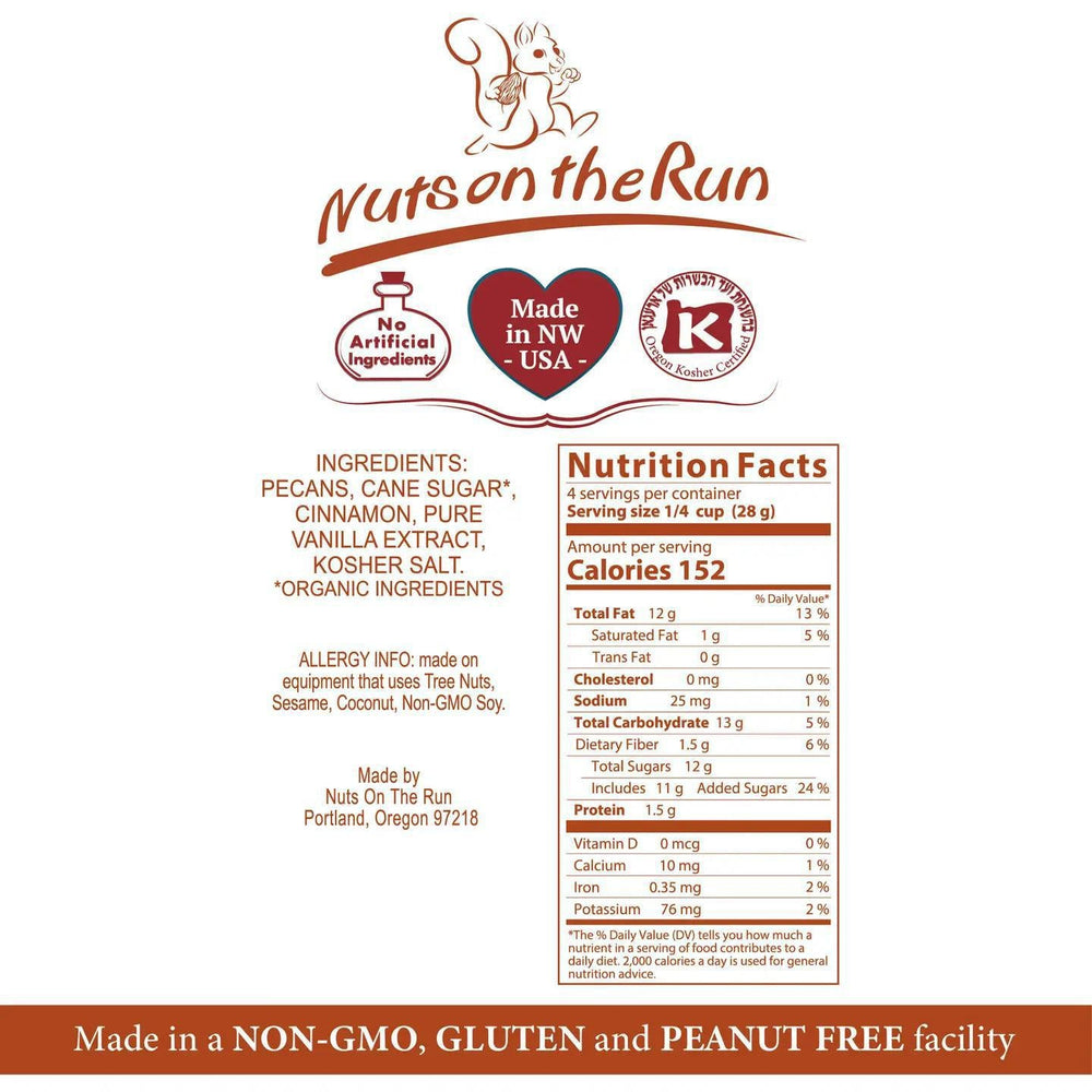 Nuts On The Run Cinnamon Pecans Nuts On The Run Cinnamon Pecans