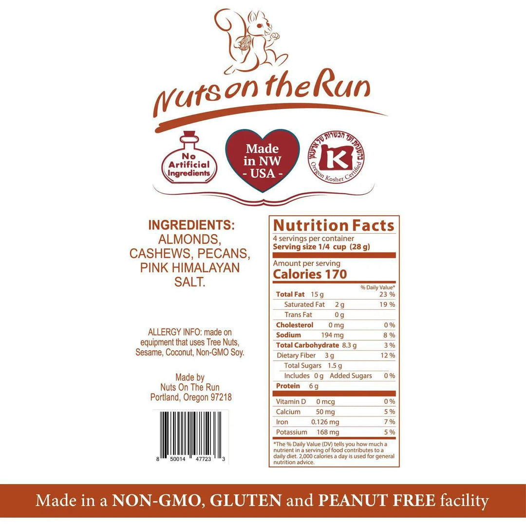 Nuts On The Run Himalayan Salted Nuts Nuts On The Run Himalayan Salted Nuts