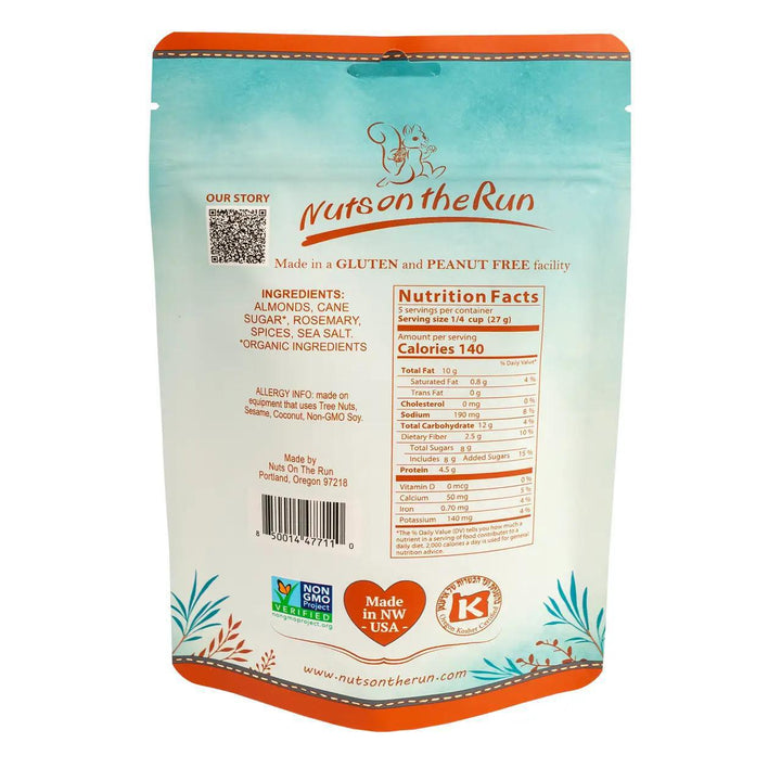 Nuts On The Run Rosemary Almonds Nuts On The Run Rosemary Almonds