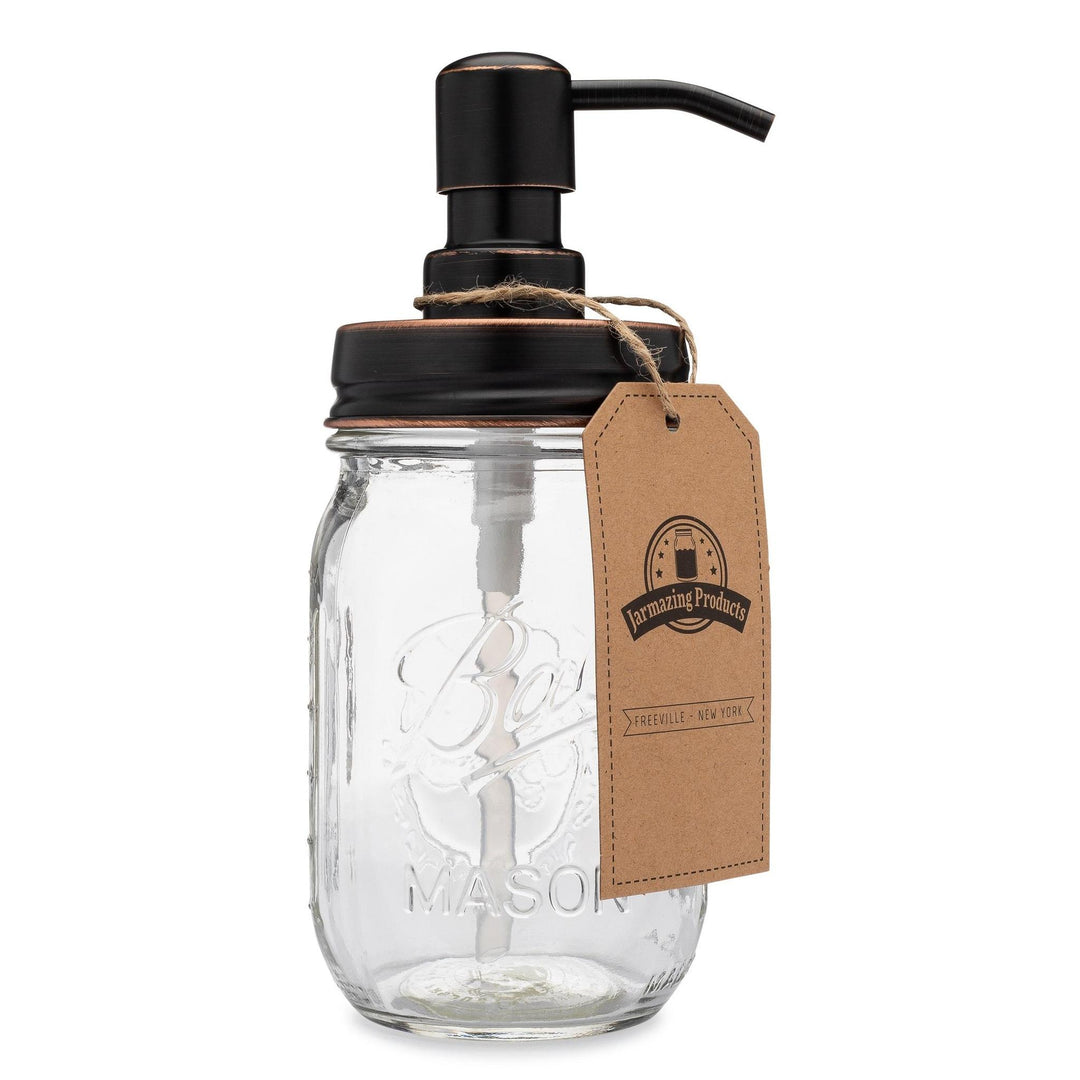 Vintage Inspired Mason Jar Soap Dispenser Oil Rubbed Bronze Vintage Inspired Mason Jar Soap Dispenser