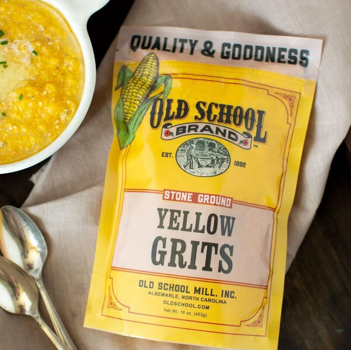 Old School Brand | Stone Ground Yellow Grits Old School Brand | Stone Ground Yellow Grits