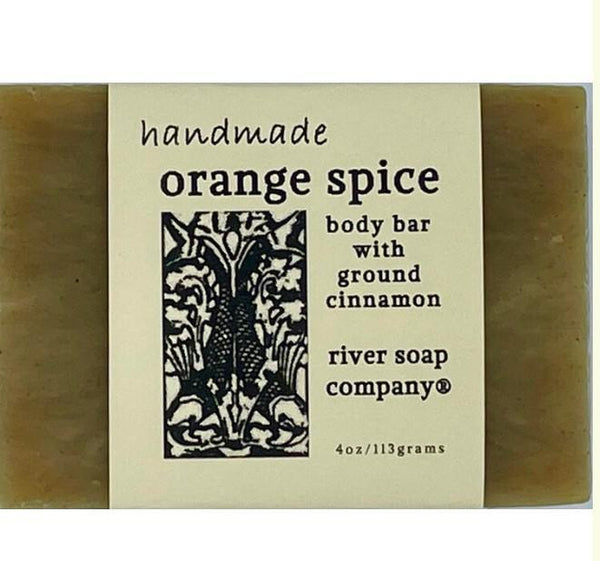River Soap Company Handmade French Milled Soap Orange Spice
