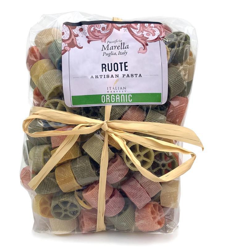 Organic Artisan Italian Pasta | Ruote Mix (Wagon Wheels)