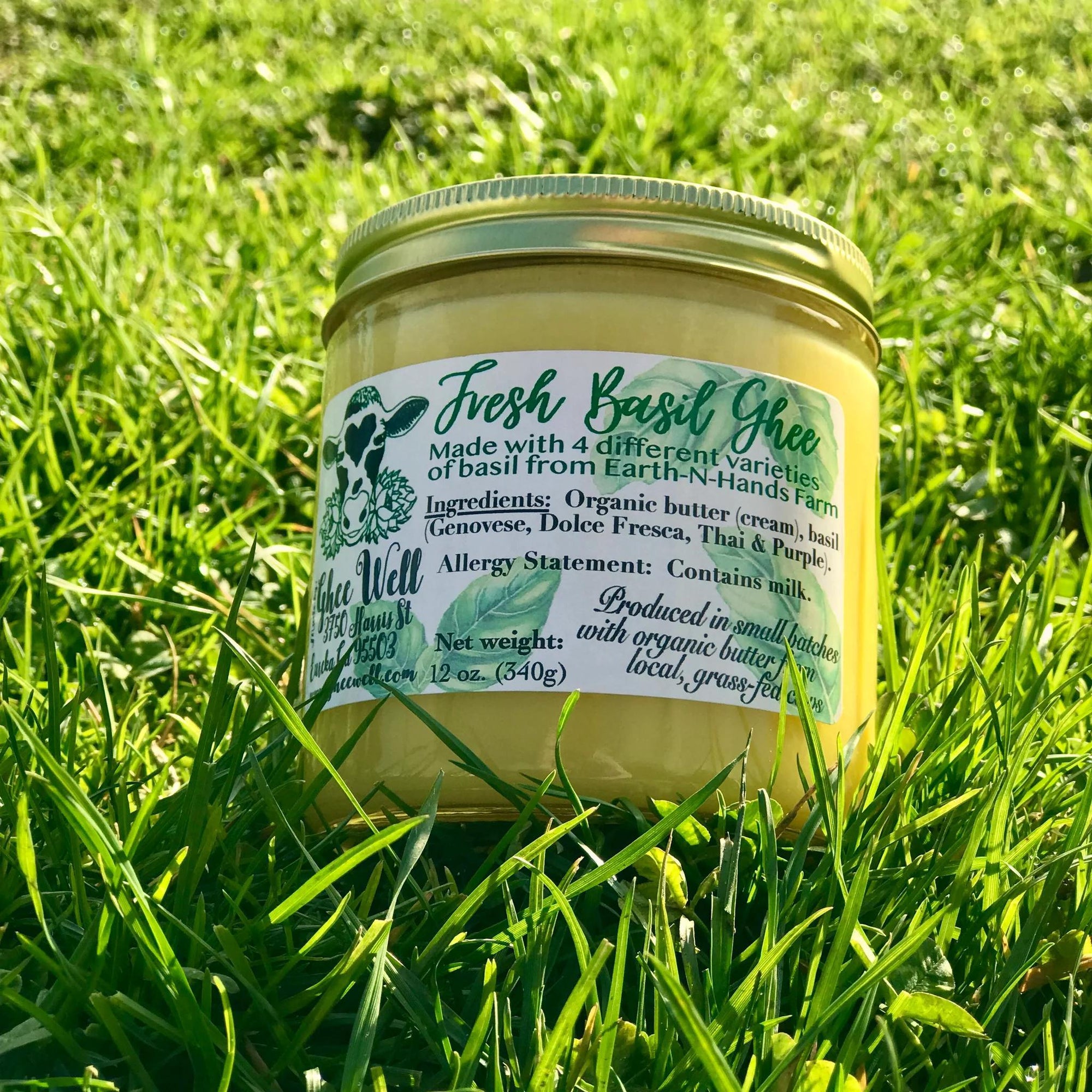 Organic Fresh Basil Ghee