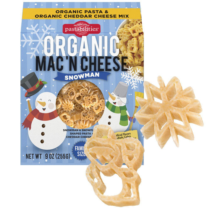 Organic Mac 'n Cheese Snowman Shaped Pasta Organic Mac 'n Cheese Snowman Shaped Pasta