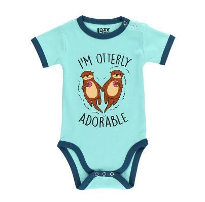 Otterly Adorable Infant Creeper Onesie | Blue