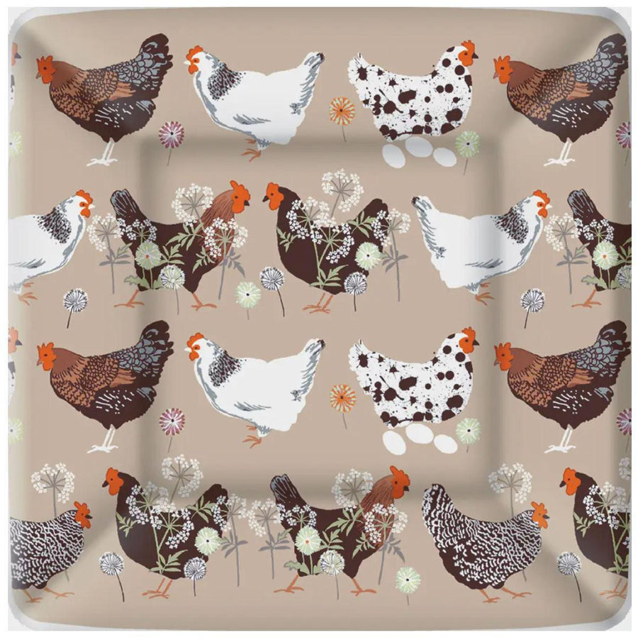 Paper Plate 7" | Splatter Hen