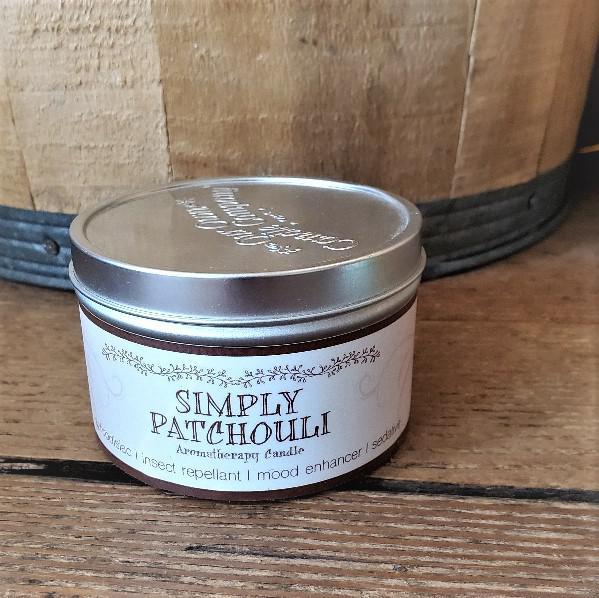 Aromatherapy Soy Candle Tin Patchouli Aromatherapy Soy Candle Tin