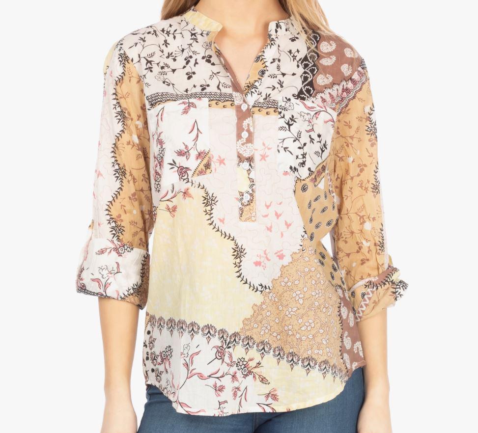 Patchwork Print Tunic