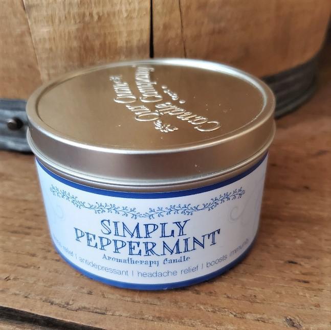 Aromatherapy Soy Candle Tin Peppermint Aromatherapy Soy Candle Tin