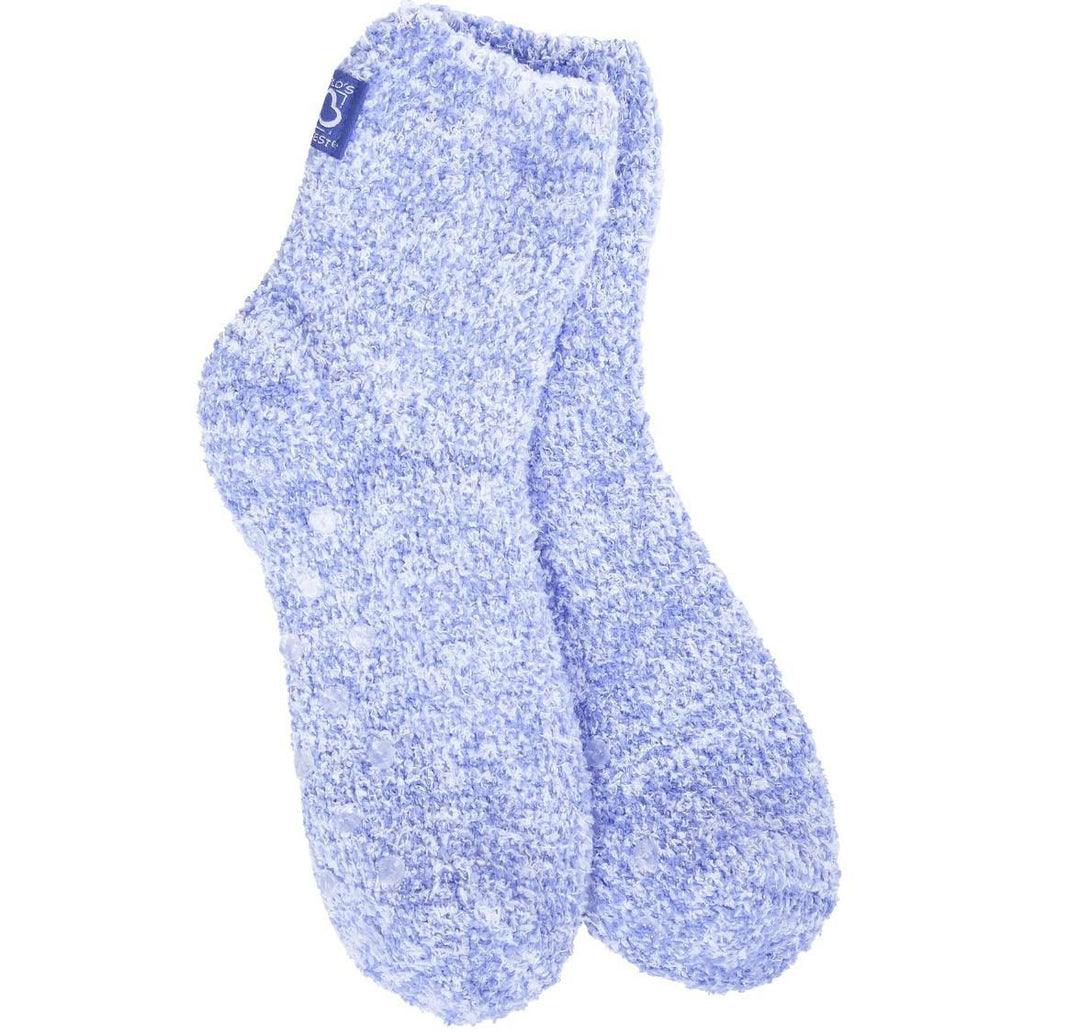 World's Softest® Women's Cozy Quarter Sock with Grippers Persian Blue