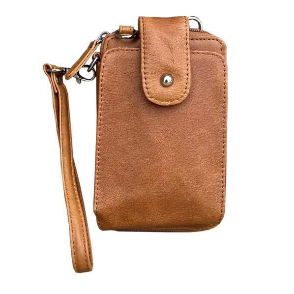 Phone Pouch with Credit Card Slots Adjustable Strap