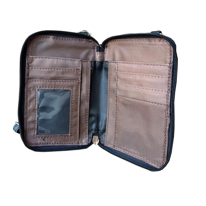 Phone Pouch with Credit Card Slots Adjustable Strap