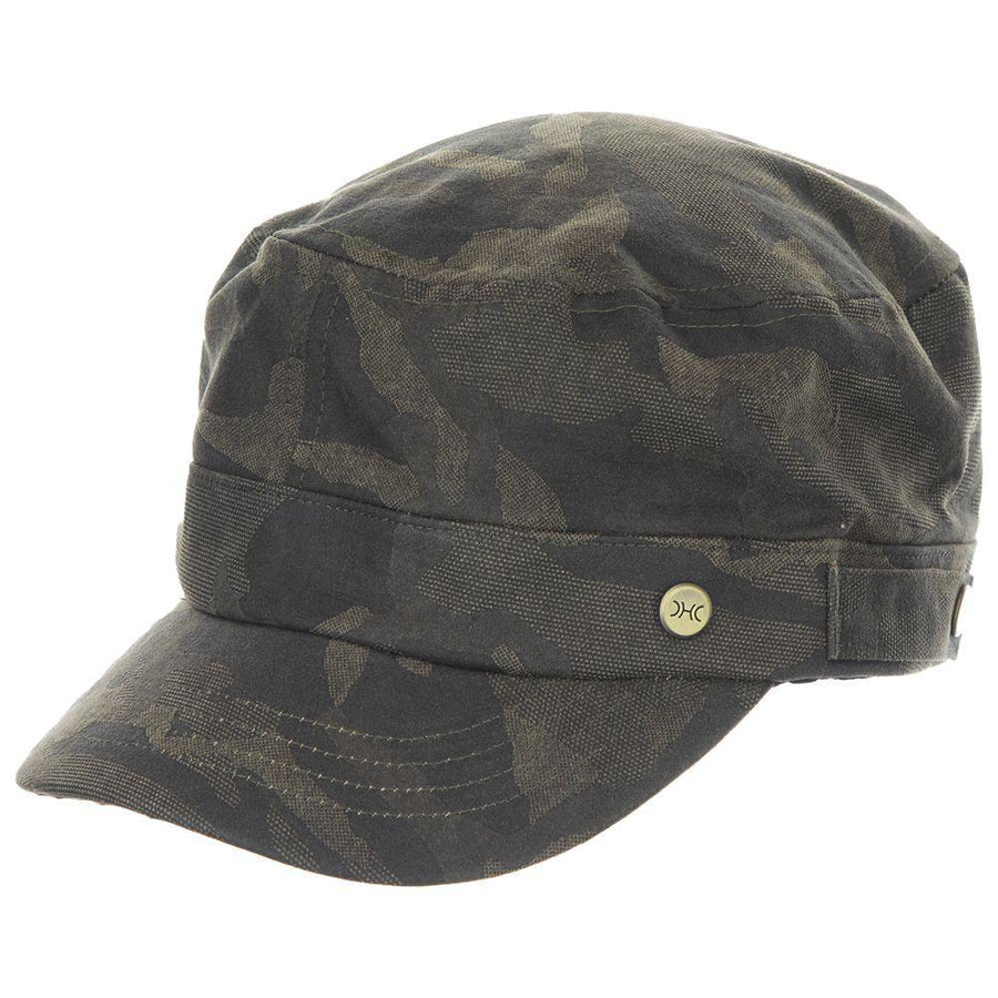 Pigment Dyed Weathered Cotton Cadet with Pre-Curved Peak Side Snaps Cotton Sweatband Pigment Dyed Weathered Cotton Cadet with Pre-Curved Peak Side Snaps Cotton Sweatband