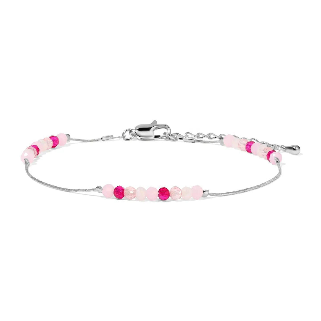 My Fun Colors Anklets Ankle Bracelets Pink Mini Beaded Crystal My Fun Colors Anklets Ankle Bracelets