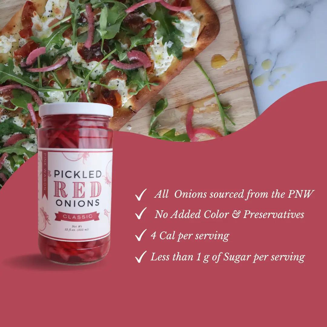 Pink Wagon Pickled Red Onions Pink Wagon Pickled Red Onions