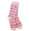 World's Softest Socks | Holiday Cozy Winter Crew Socks Pink