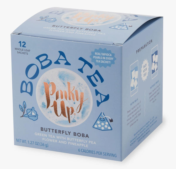 Pinky Up Butterfly Boba Tea in Sachets