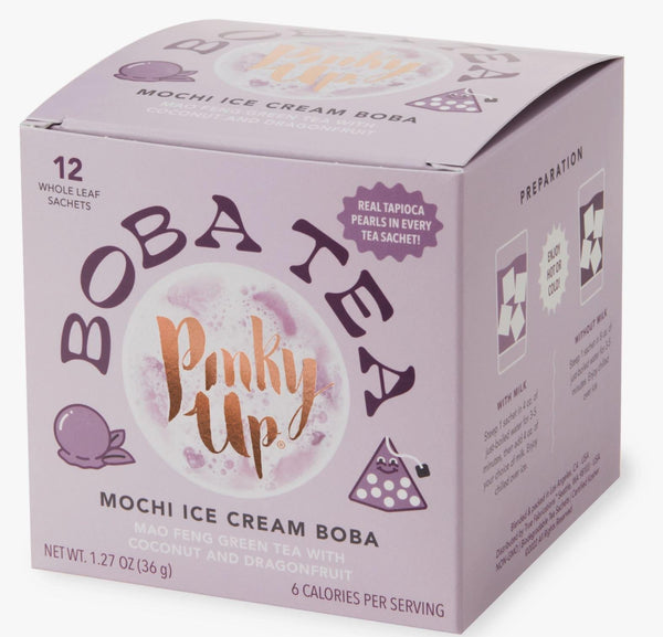 Pinky Up Mochi Ice Cream Boba Tea in Sachets