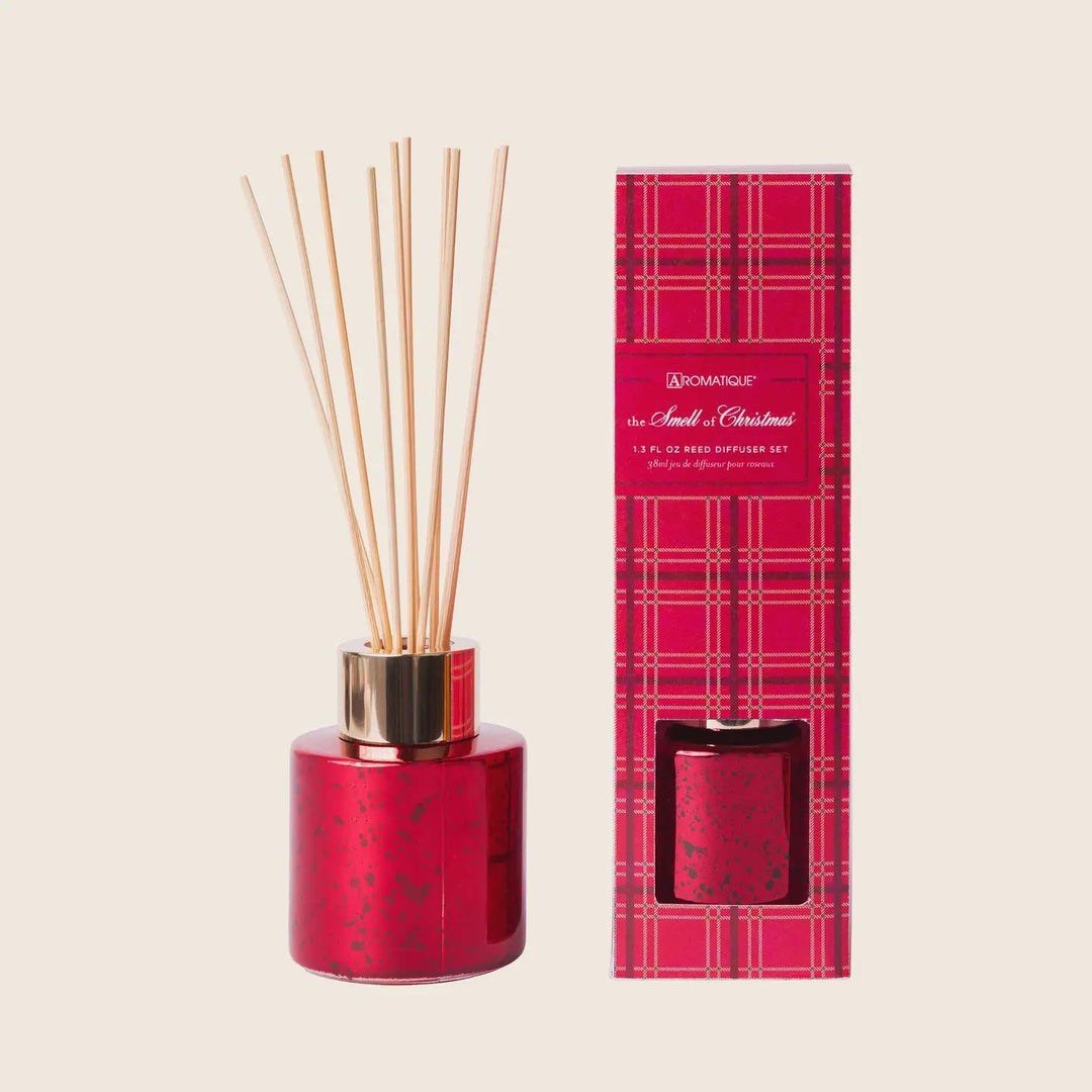 Aromatique The Smell of Christmas Plaid Mini Reed Diffuser Set Aromatique The Smell of Christmas